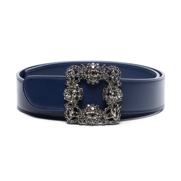 New authentic Manolo Blahnik leather hangisi belt - Picture 3 of 15